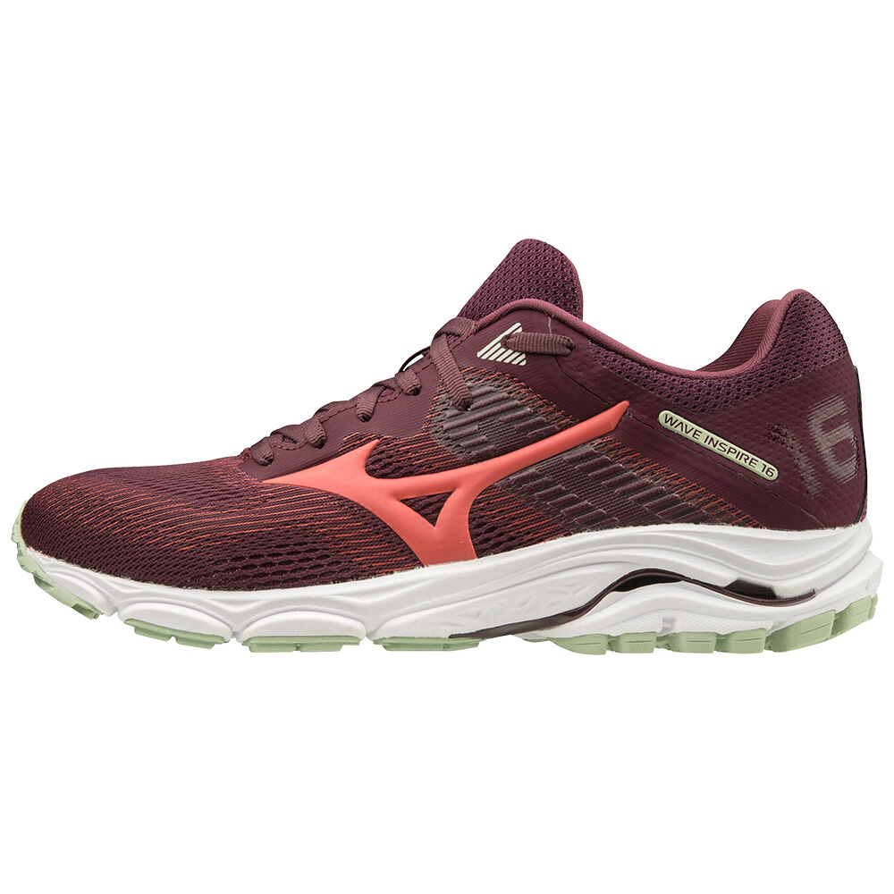 Tenis Para Correr Mizuno Wave Inspire 16 Para Mujer Vino 4076829-QM